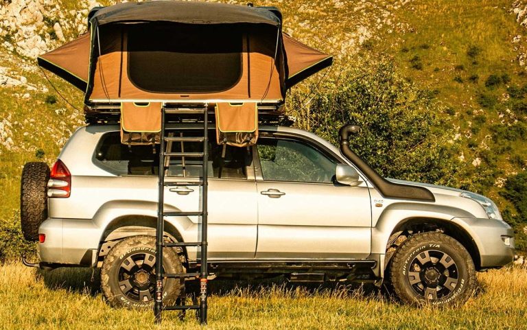 Rooftop tent camping car hire Rwanda