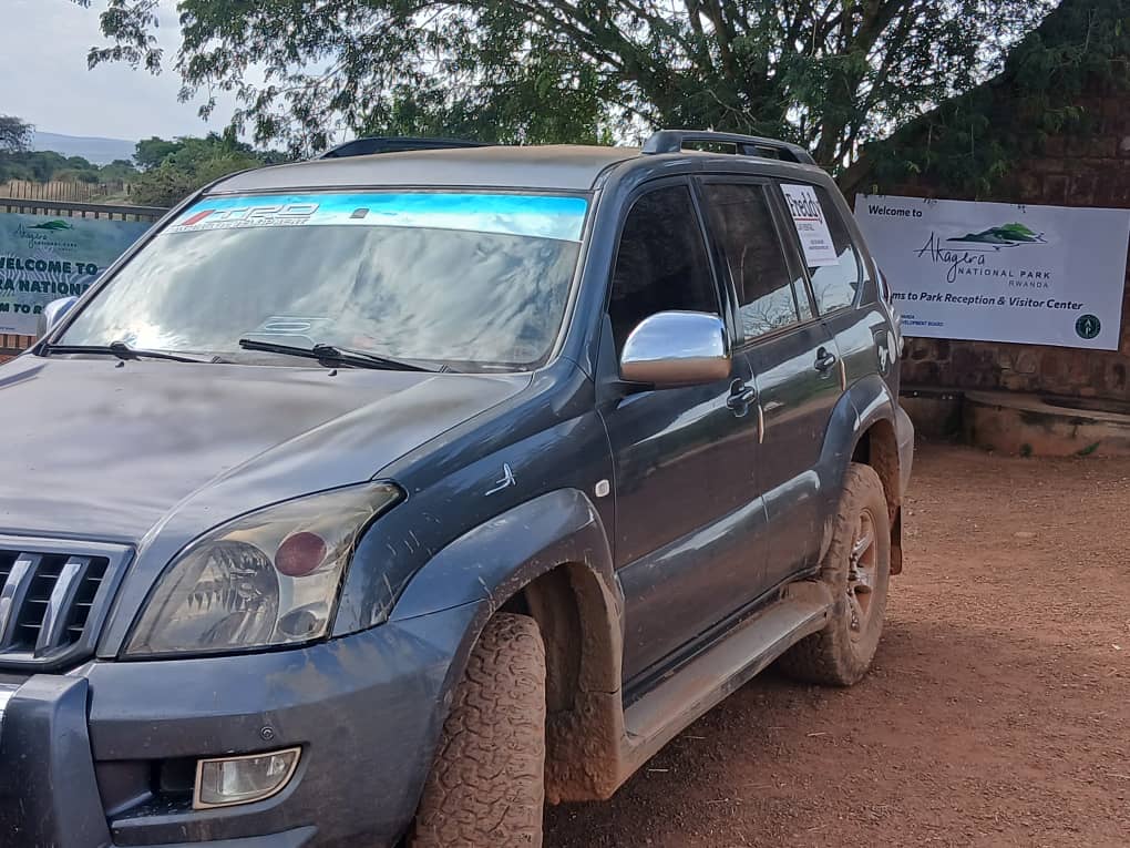 Toyota Land Cruiser Prado on a self-drive safari in Akagera National Park, Rwanda